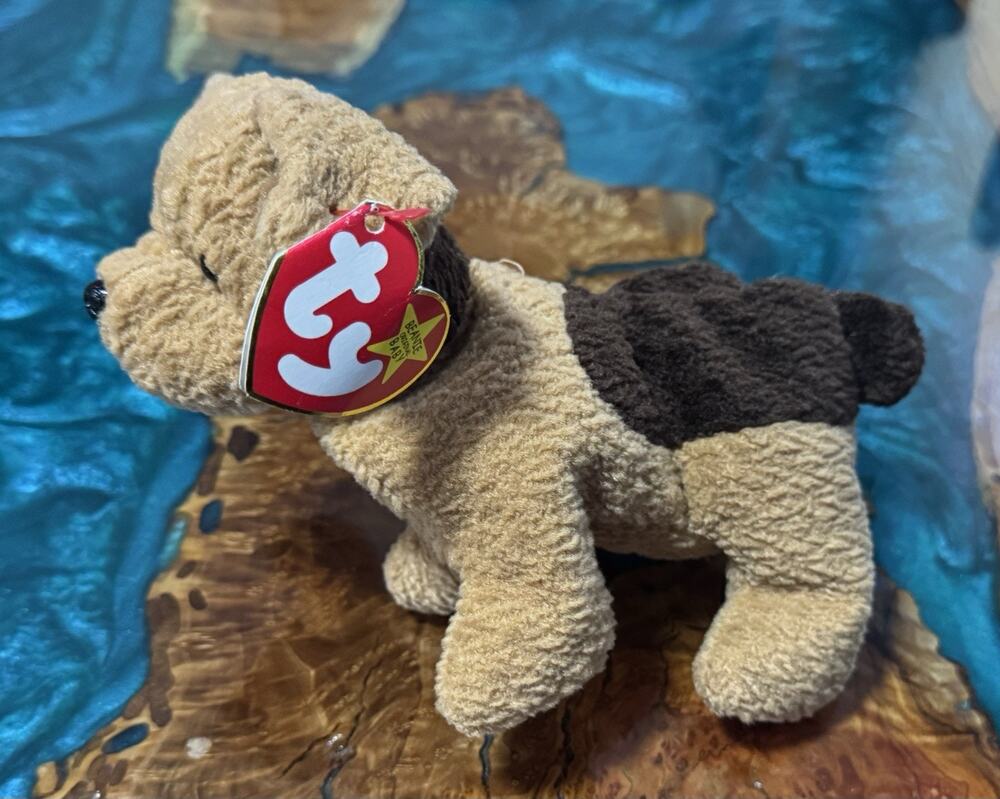 Tuffy The Terrier Dog TY 1996 Beanie Baby Rare With Errors October 12, 1996